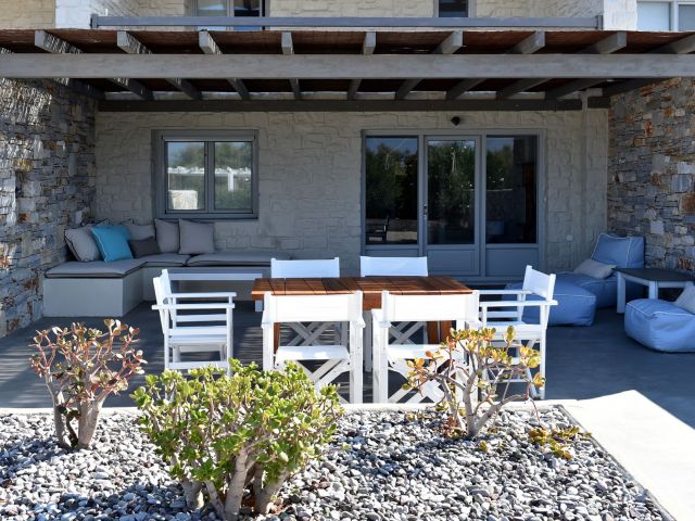 Private veranda of the villa