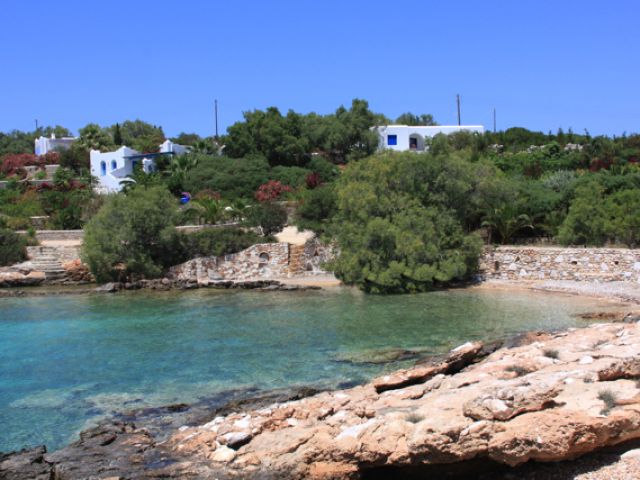 Private beach of the villas