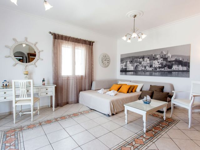 Double sofa-bed in the living room