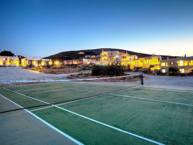 Tennis court in the resort