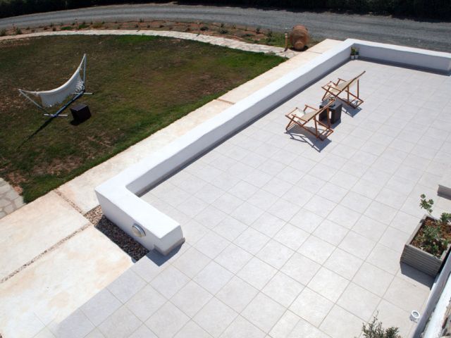 Large terrace next to the pool